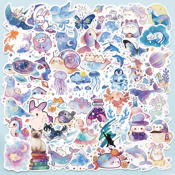 Cute Animal Stickers - Galaxies Far Away