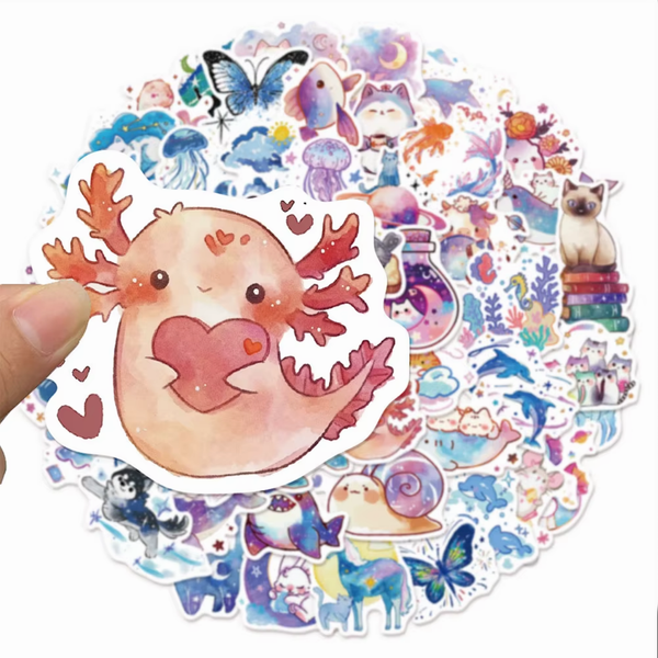 Cute Animal Stickers - Galaxies Far Away