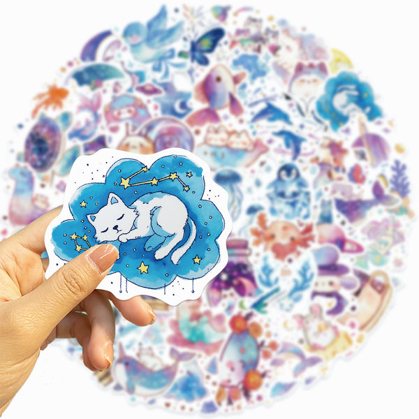 Cute Animal Stickers - Galaxies Far Away