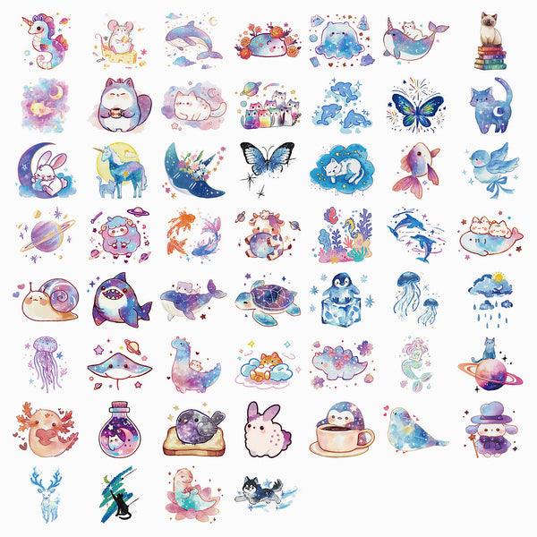 Cute Animal Stickers - Galaxies Far Away