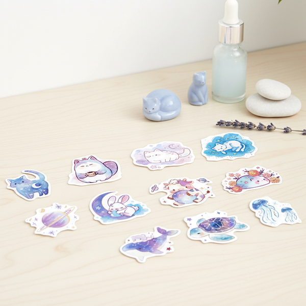 Cute Animal Stickers - Galaxies Far Away