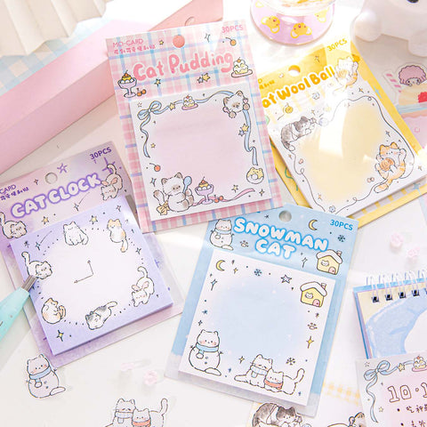 Cute Cat Chronicles Sticky Notes | Kawaii Pen Shop