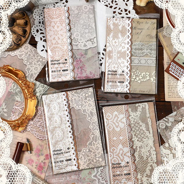 Delicate Lace Kraft Paper