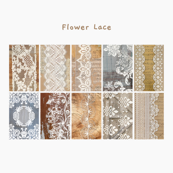 Delicate Lace Kraft Paper