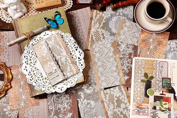 Delicate Lace Kraft Paper