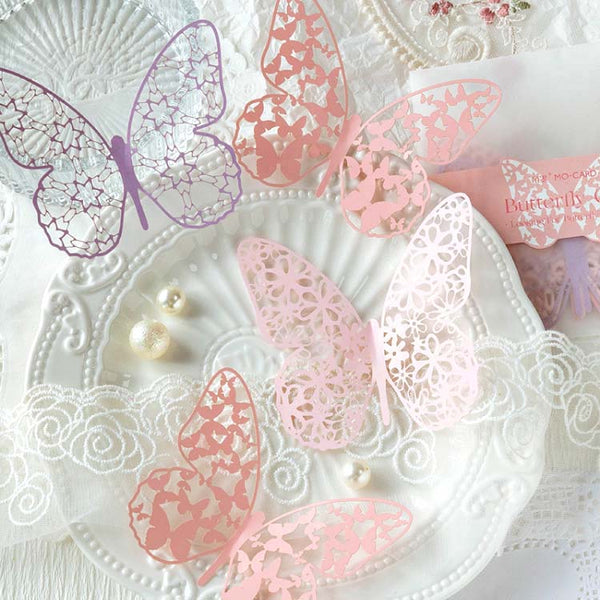 Die-Cut Butterflies Decorative Paper Set