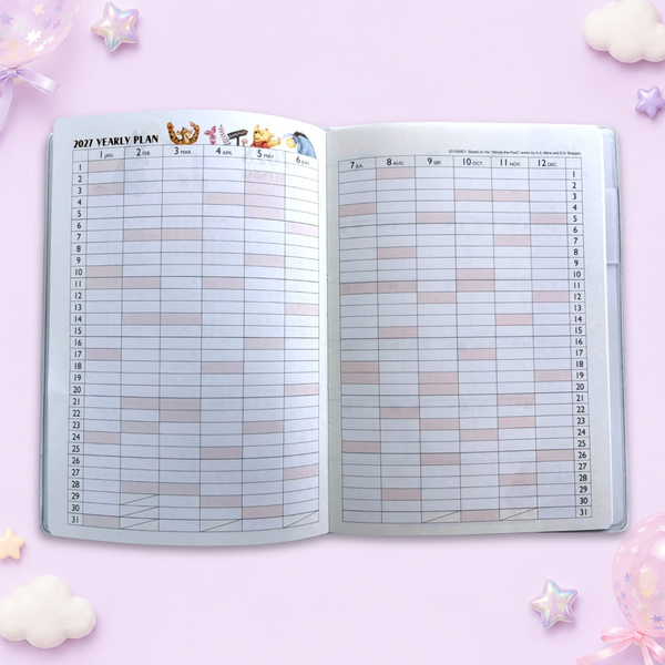 Winnie The Pooh 2027 Schedule Book - Flying