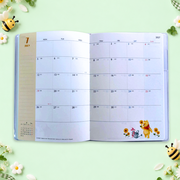 Winnie The Pooh 2027 Schedule Book - Friends