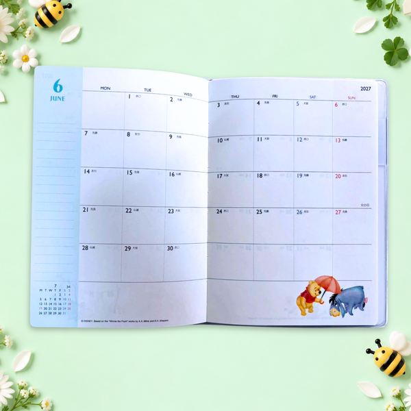 Winnie The Pooh 2027 Schedule Book - Friends