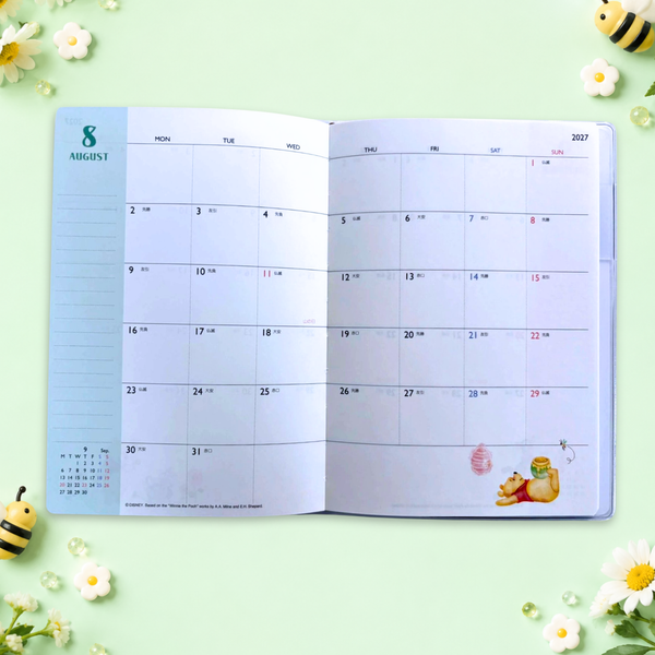 Winnie The Pooh 2027 Schedule Book - Friends
