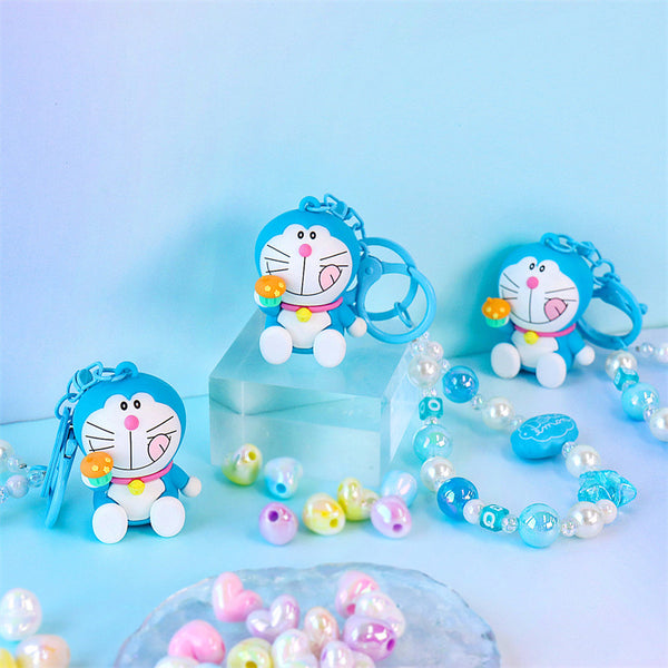 Doraemon Keychain with Kawaii Pendant Bracelet