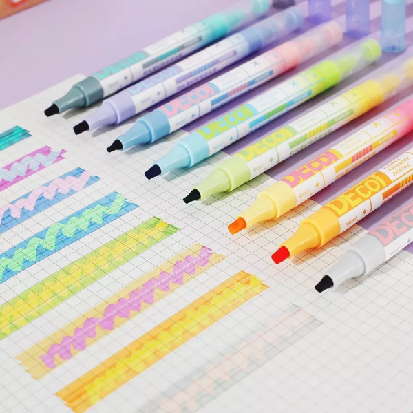 DreamShift DecoT Magic Double-Sided Color Markers - Set of 8