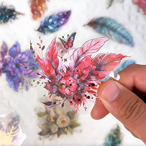 Dreamweaver Feathers Holo Stickers