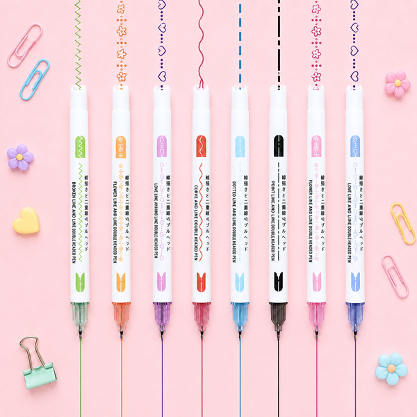 Dual Line 2-Way Markers - Set of 8