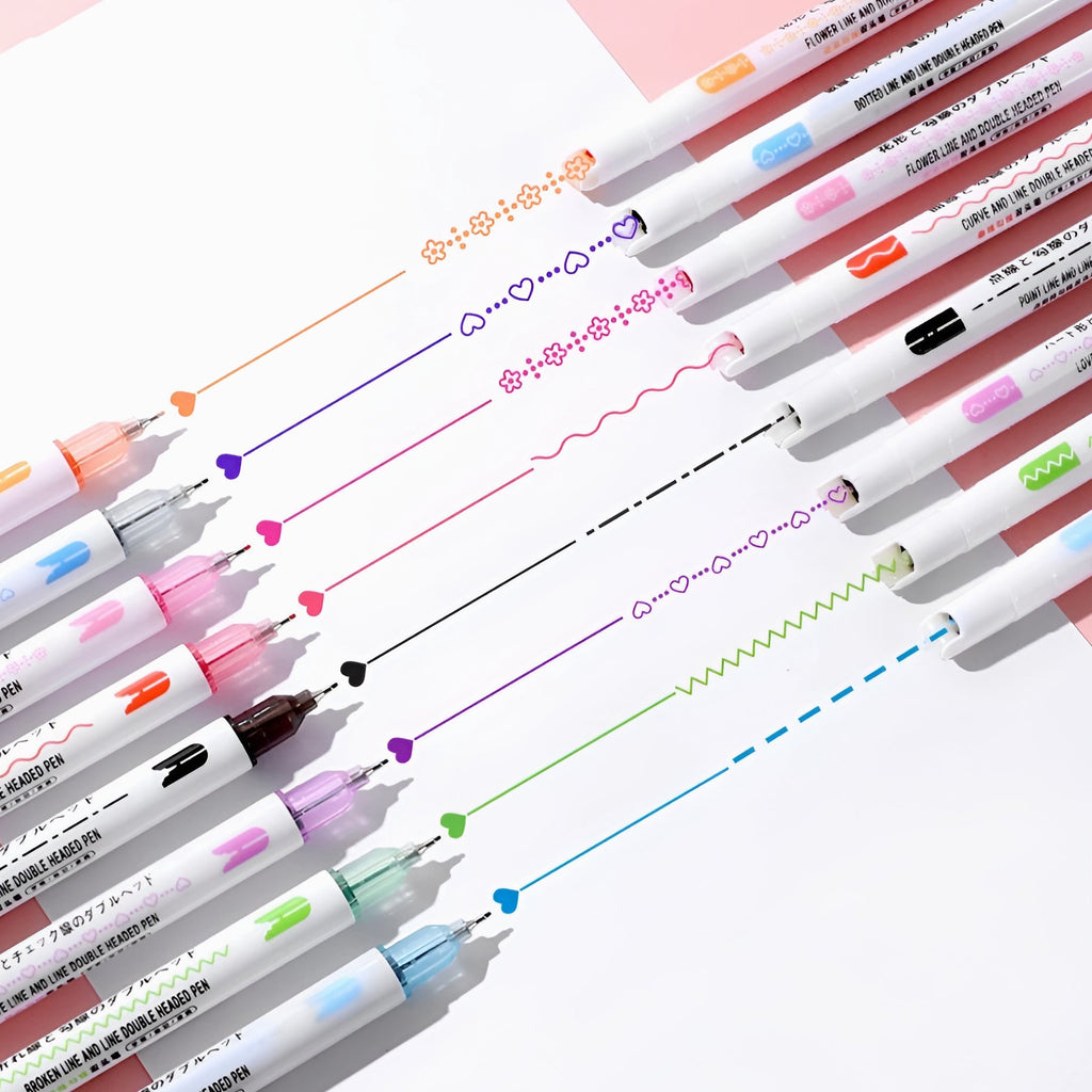 Dual Line 2-Way Markers - Set of 8