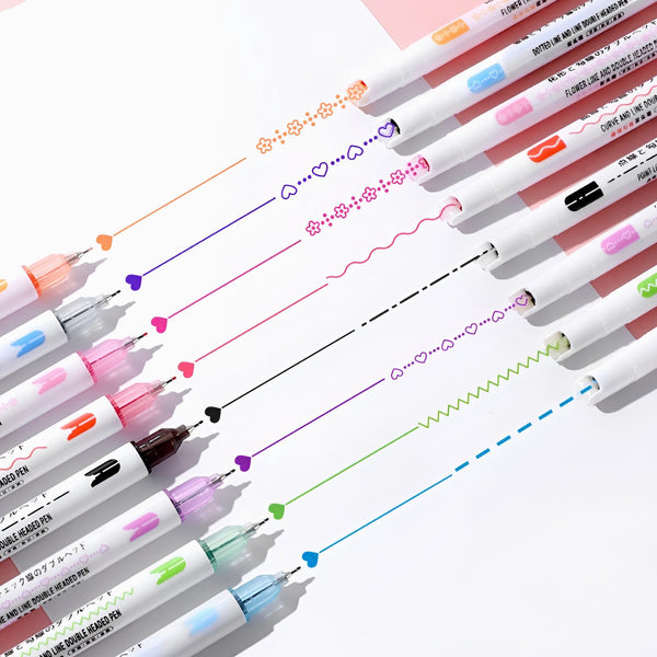 Dual Line 2-Way Markers - Set of 8