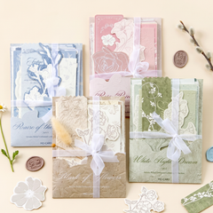 Embossed Floral Letter Set - Vintage Correspondence