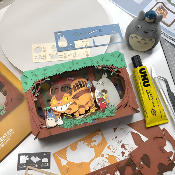 Ensky My Neighbor Totoro Paper Theatre - Arrival of the Catbus