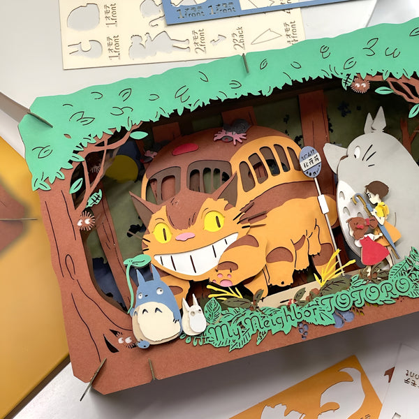 Ensky My Neighbor Totoro Paper Theatre - Arrival of the Catbus