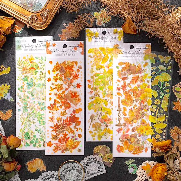 Fall Melody Holo Stickers - Set of 3 Sheets