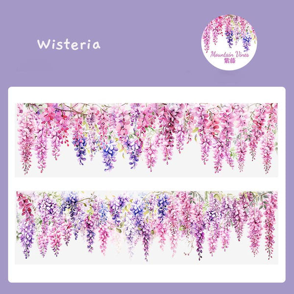 Floral Vines Clear Masking Tapes