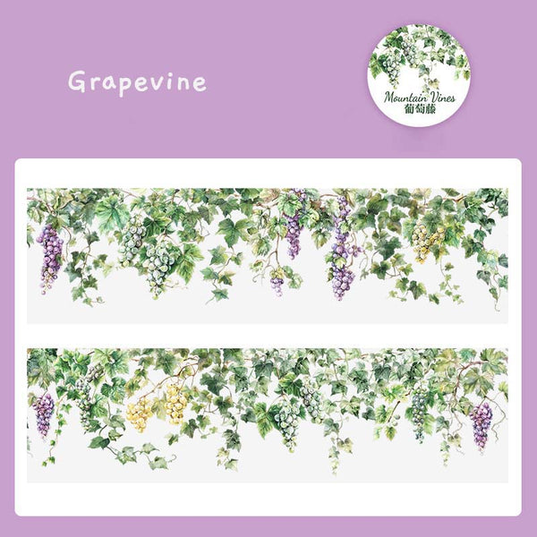 Floral Vines Clear Masking Tapes