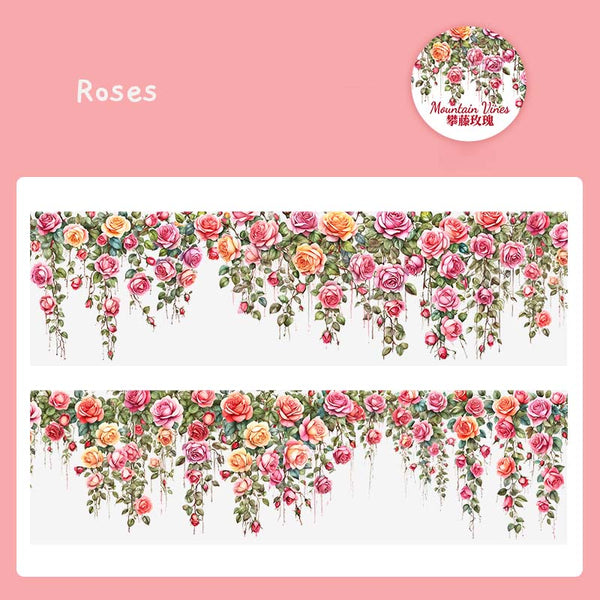 Floral Vines Clear Masking Tapes