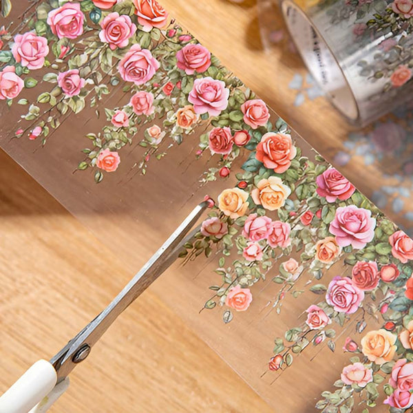 Floral Vines Clear Masking Tapes