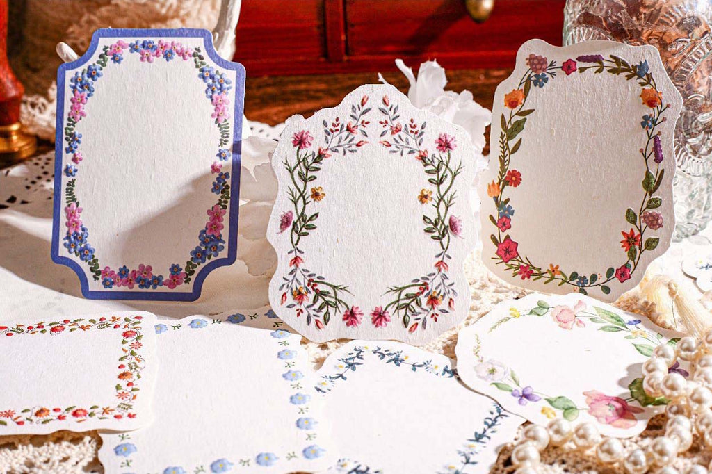 Floral Wreath Series Decorative Paper | Kawaii Pen Shop