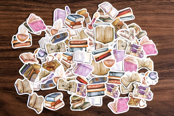 For The Love Of Reading Paper Stickers