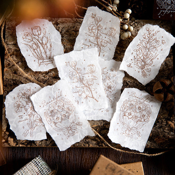 Four Seasons Floral Wooden Stamps