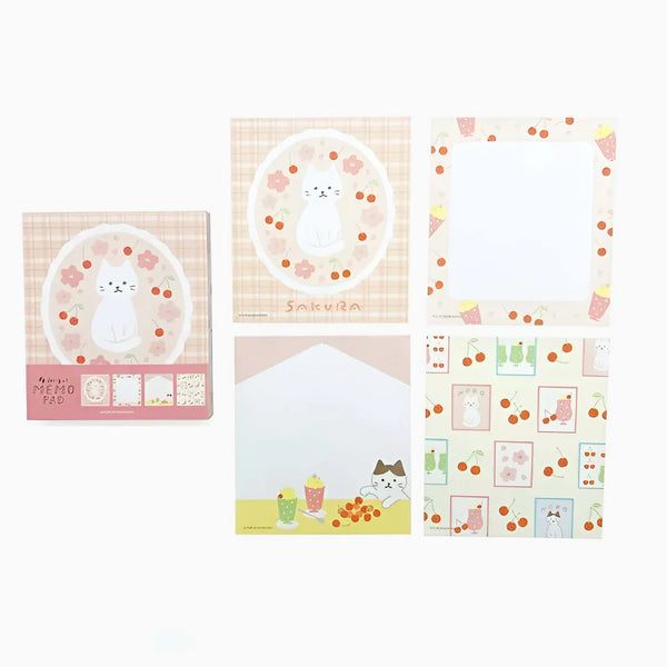 Furukawashiko 4 Designs Memo Pad - Limited Spring Edition