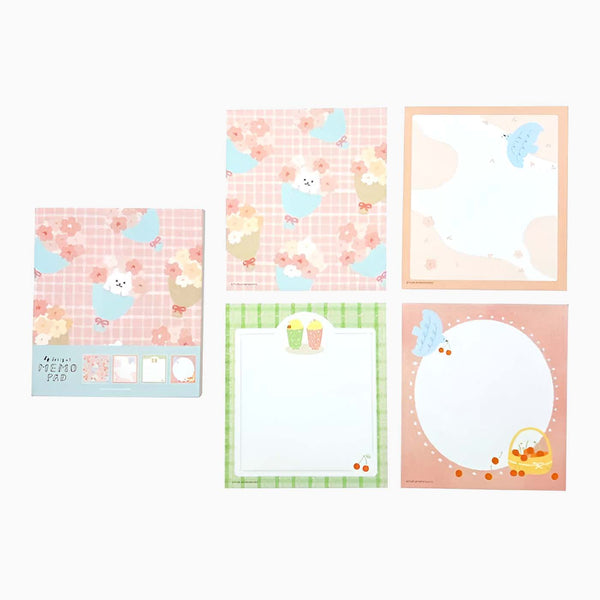 Furukawashiko 4 Designs Memo Pad - Limited Spring Edition