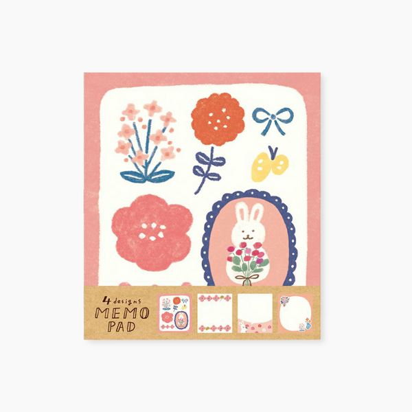 Furukawashiko 4 Designs Memo Pad - Limited Edition - Rabbit