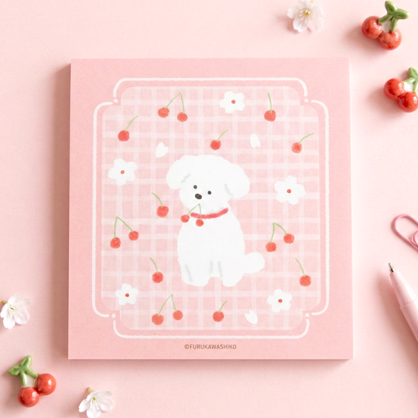 Furukawashiko 4 Designs Memo Pad - Limited Spring Edition - Dog