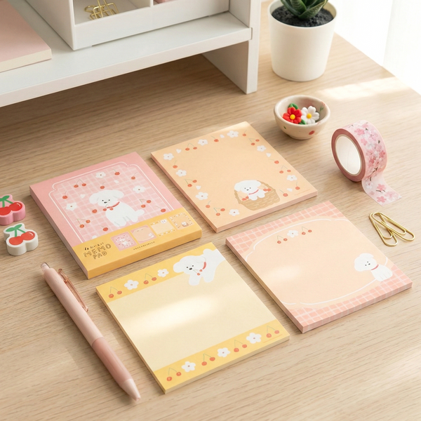 Furukawashiko 4 Designs Memo Pad - Limited Spring Edition - Dog