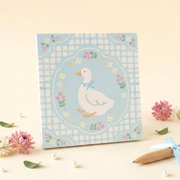 Furukawashiko 4 Designs Memo Pad - Limited Spring Edition - Duckling