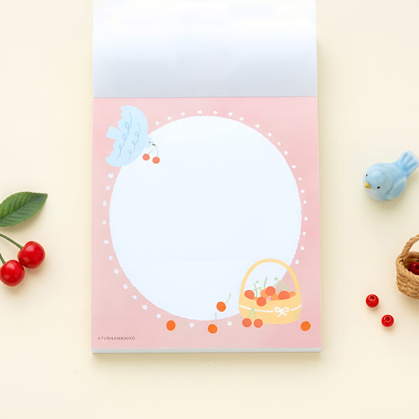 Furukawashiko 4 Designs Memo Pad - Fluffy Sakura