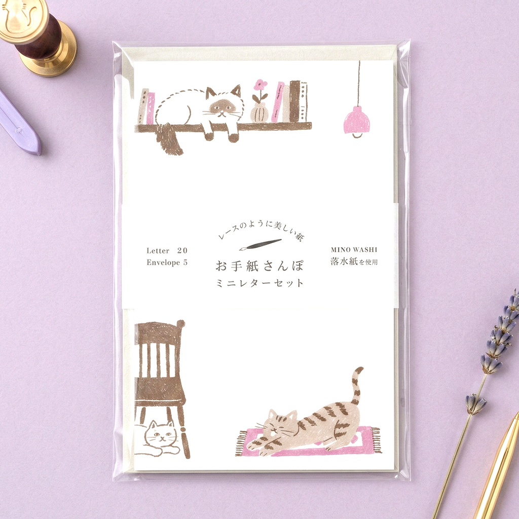 Furukawashiko Mini Letter Set - Cats