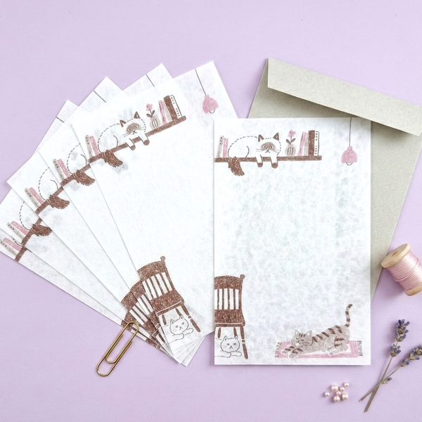 Furukawashiko Mini Letter Set - Cats