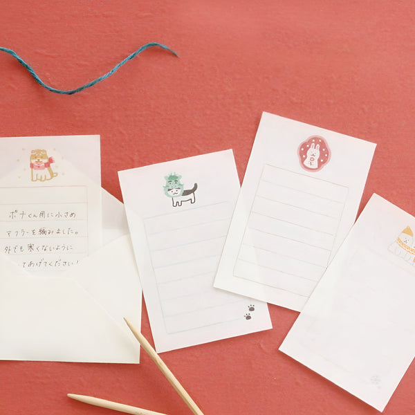 Furukawashiko Mini Letter Set - Limited Edition - Winter Shiba Dog