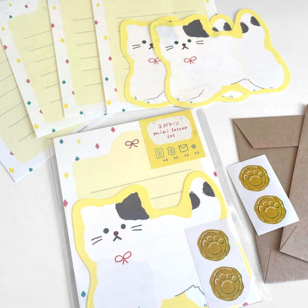 Furukawashiko My Biyori Die-Cut Mini Letter Set - Cat