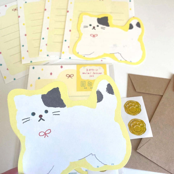 Furukawashiko My Biyori Die-Cut Mini Letter Set - Cat