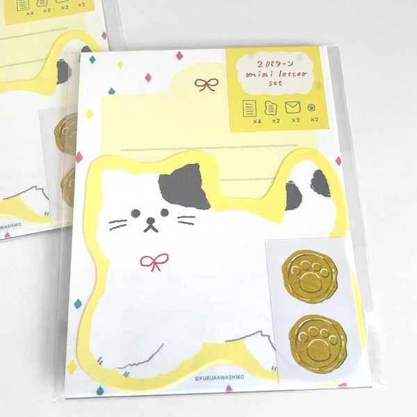 Furukawashiko My Biyori Die-Cut Mini Letter Set - Cat