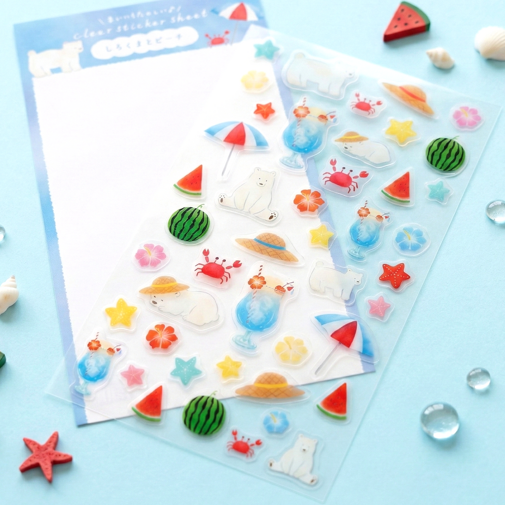 Furukawashiko Stickers - Limited Summer Edition - Lemonade Polar Bear