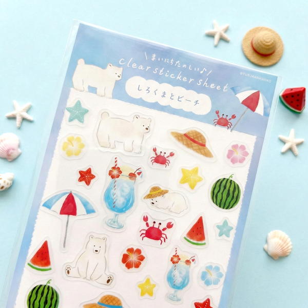 Furukawashiko Stickers - Limited Summer Edition - Lemonade Polar Bear