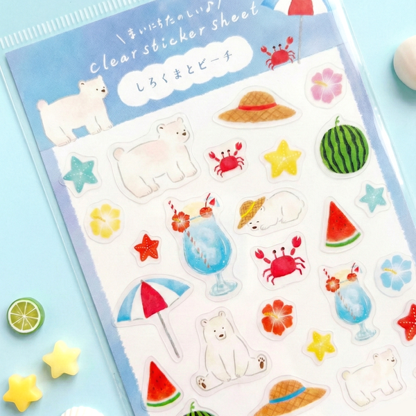 Furukawashiko Stickers - Limited Summer Edition - Lemonade Polar Bear
