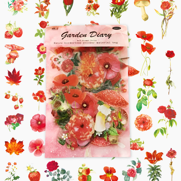 Garden Diary Flower Stickers