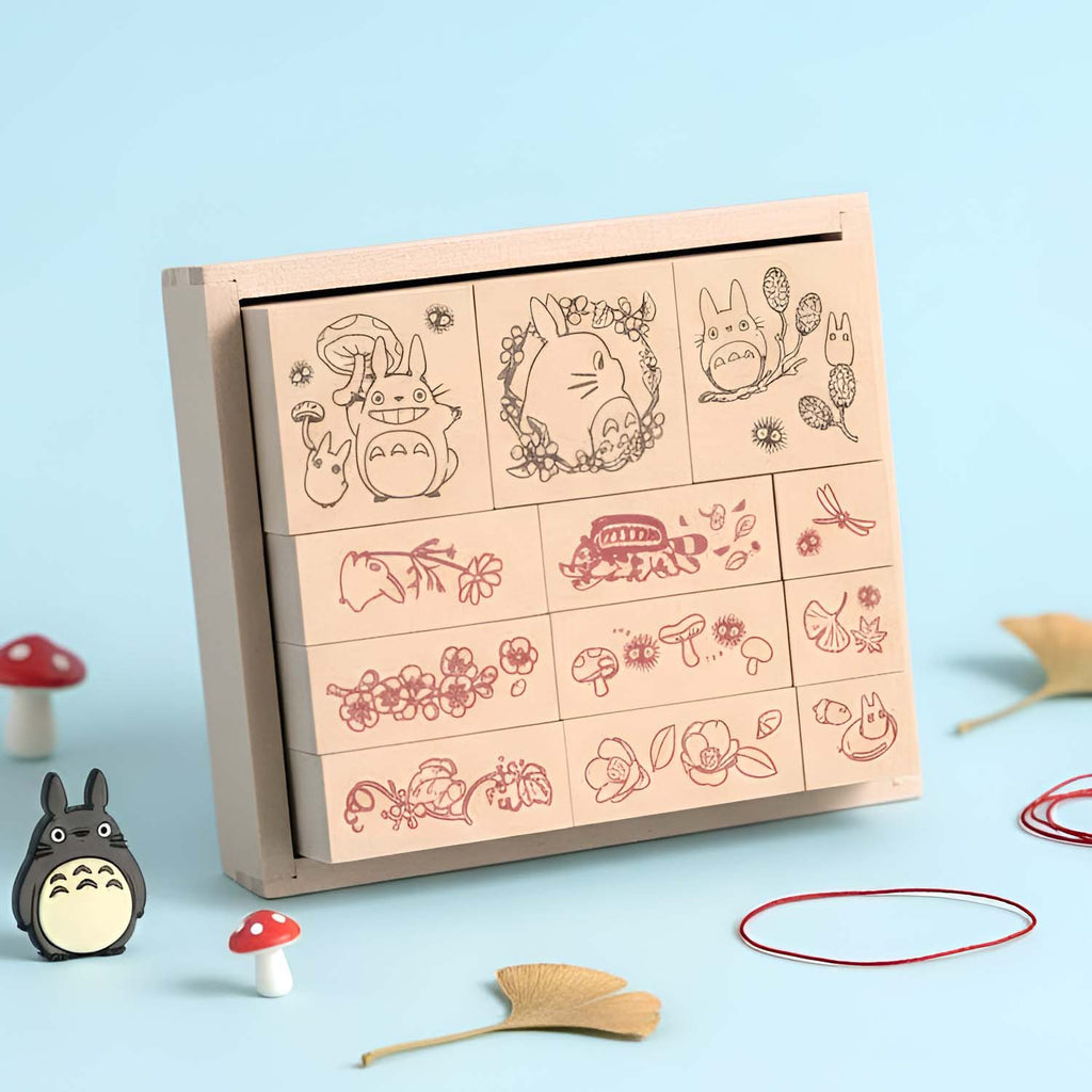 Beverly My Neighbor Totoro Flower Pattern Stamp Set - Fall