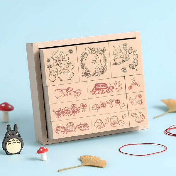 Beverly My Neighbor Totoro Flower Pattern Stamp Set - Fall